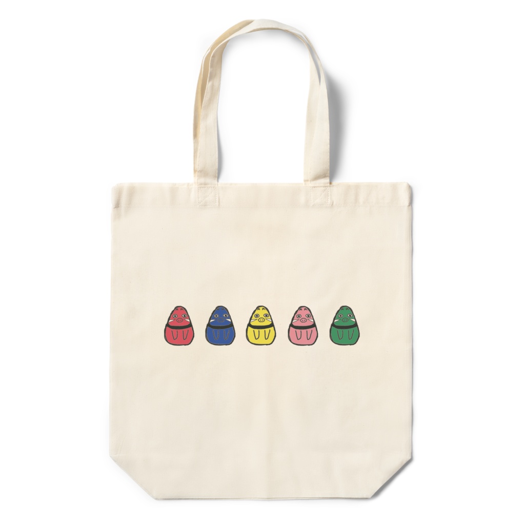 起き上がり赤べこエコバッグ