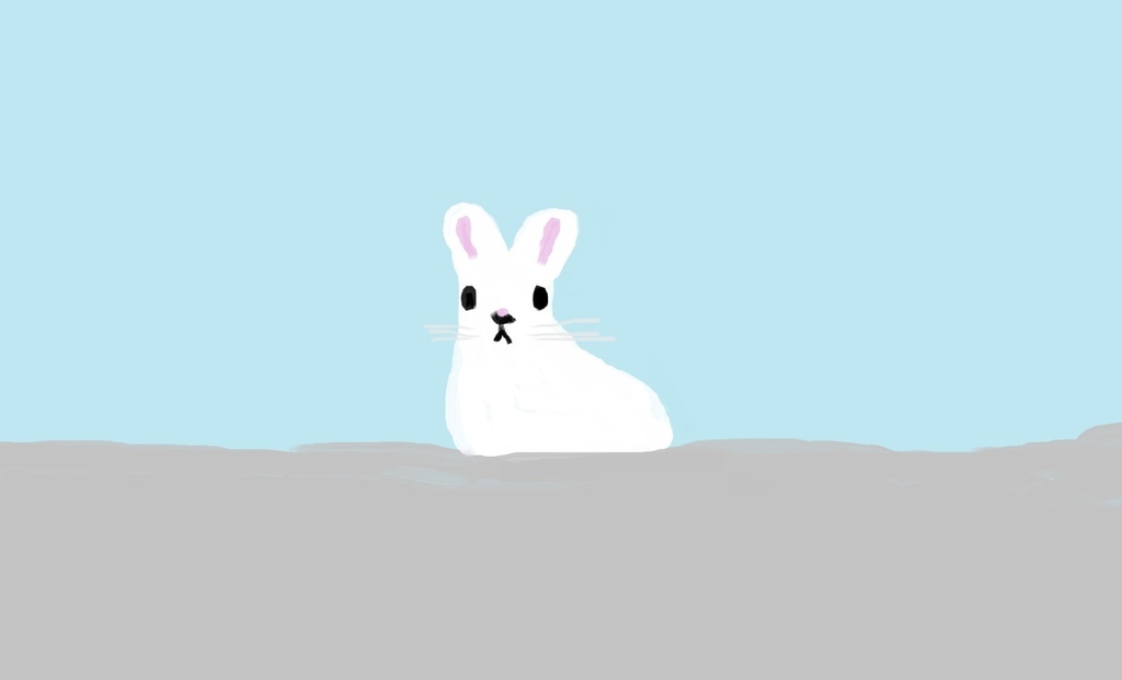 ノウサギピンバッジ