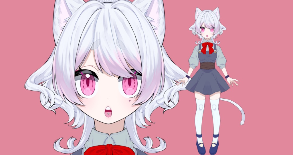 【VtubeStudio対応】猫モチーフの女の子