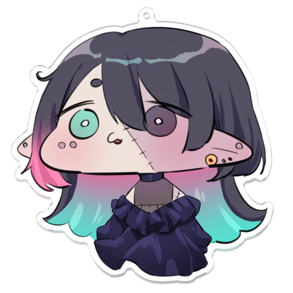 ゆる顔まち子アクリルキーホルダー