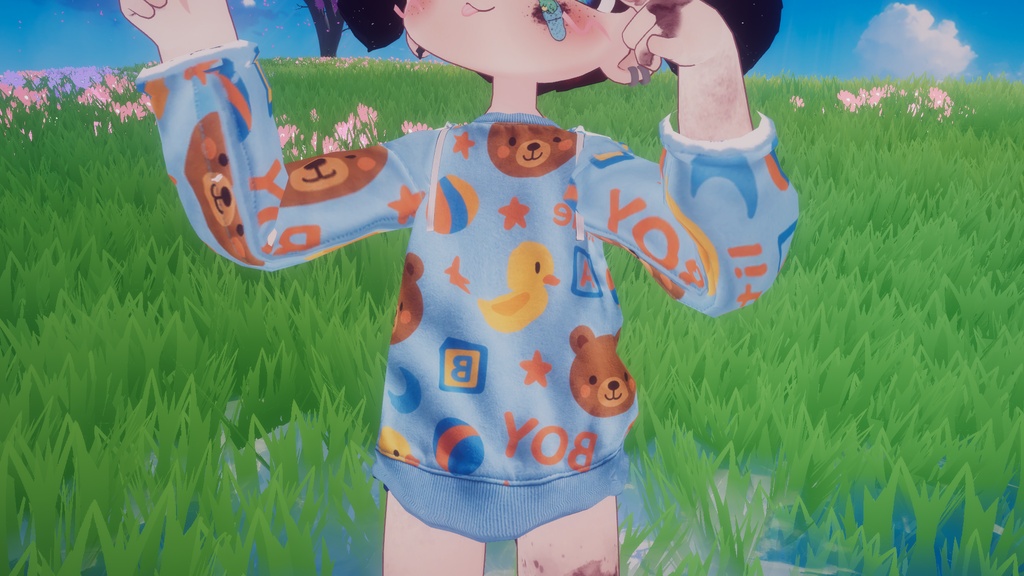 Cute Oversized Sweater & Pajamas (Mamemfriends by Dagrario)