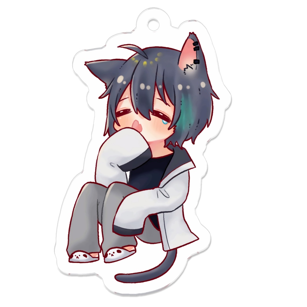 ねこずみアクリルキーホルダー