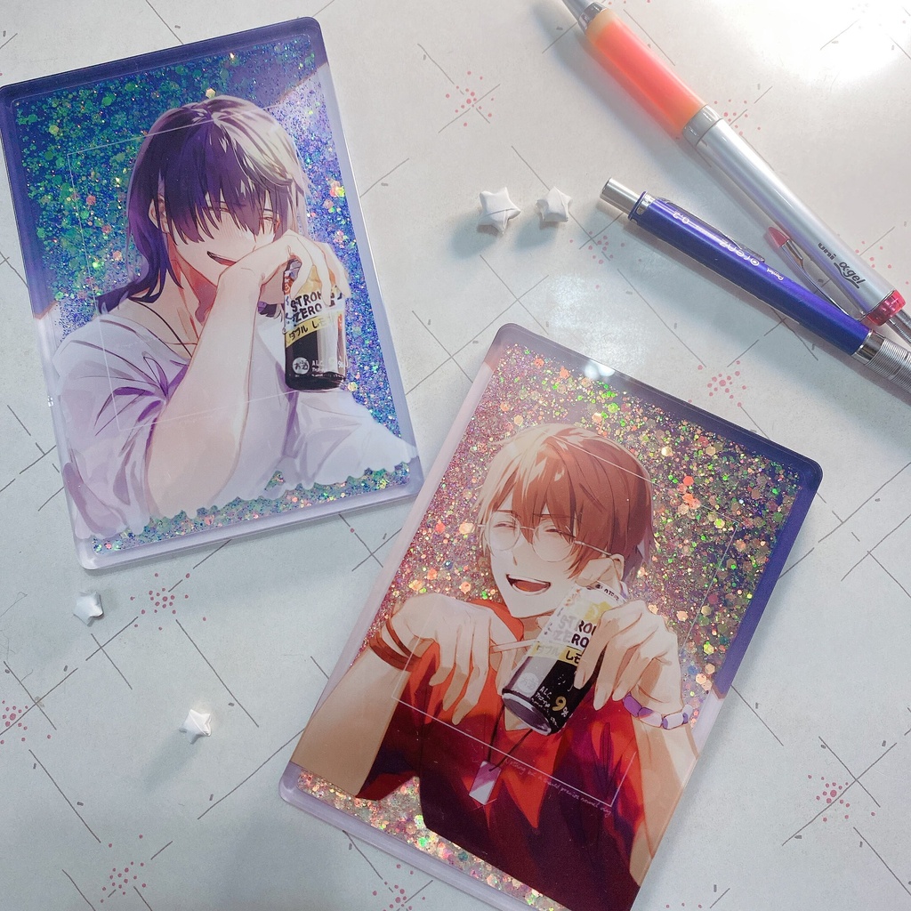 【9月分予約】草太と芹澤のグリッターオイルアクリルブロック