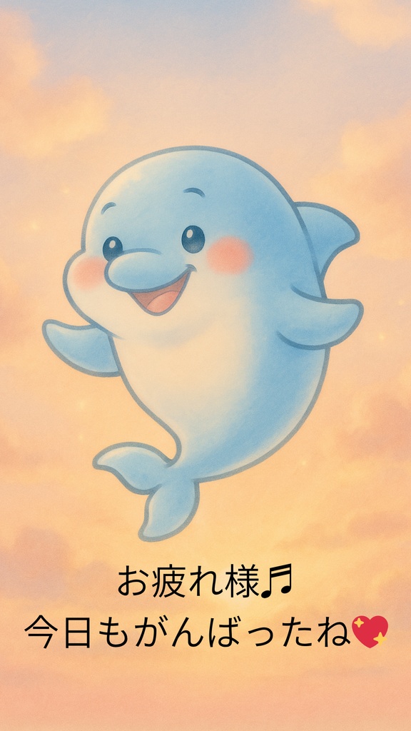 ふーちゃんのお守り画像セット　～がんばり過ぎなあなたへ～