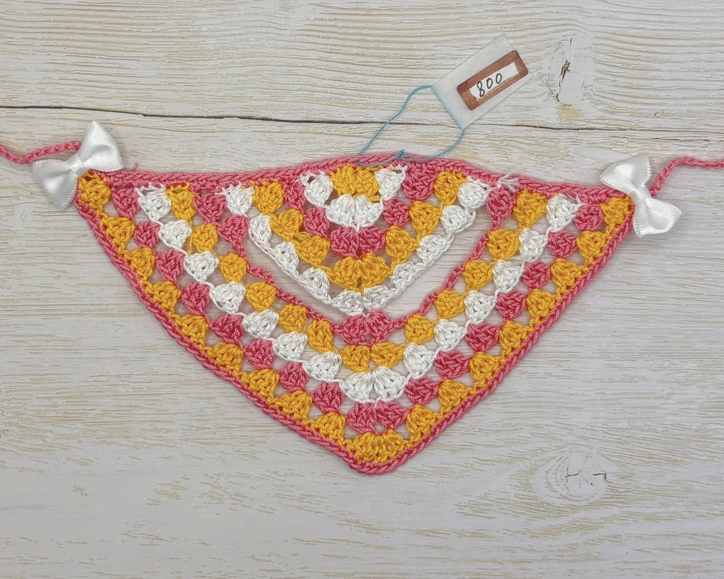 バブーシュカ(小・お耳だし)ピンク・オレンジ