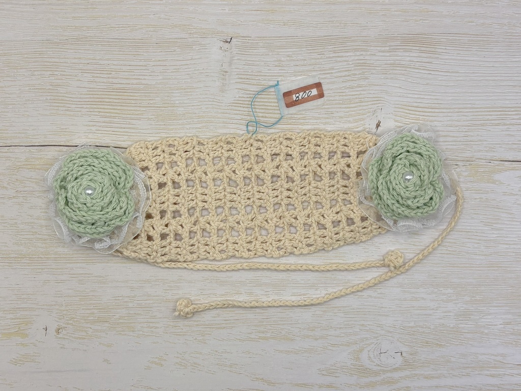 ヘッドドレス(緑・白)