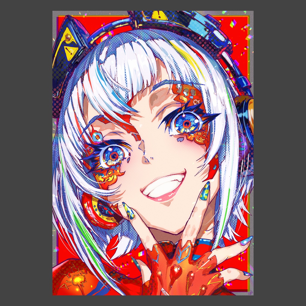 シルバーヘアーポートレート