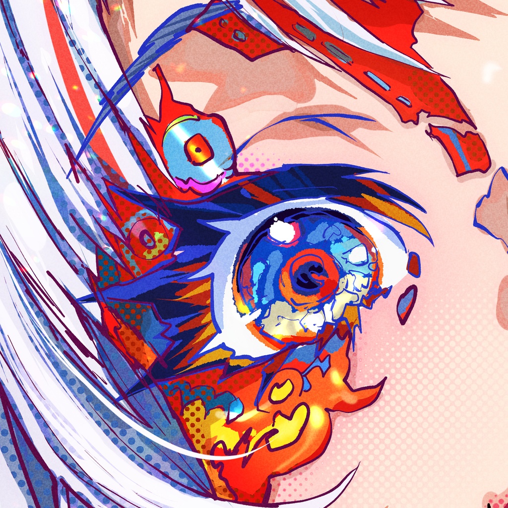 シルバーヘアーポートレート