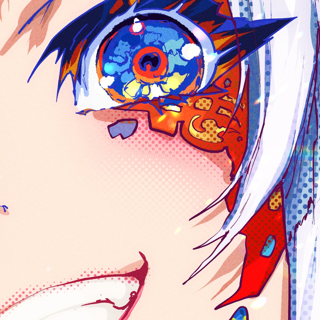 シルバーヘアーポートレート