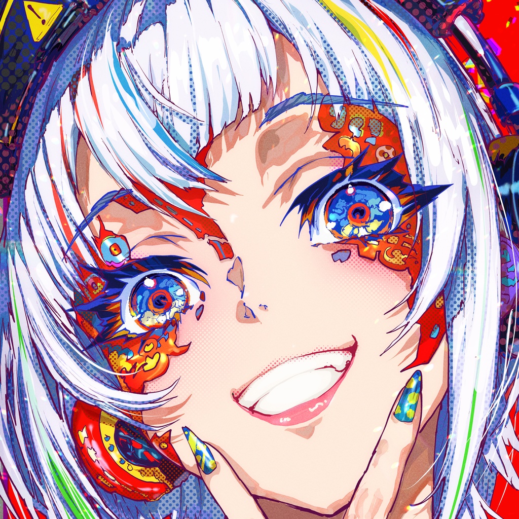 シルバーヘアーポートレート