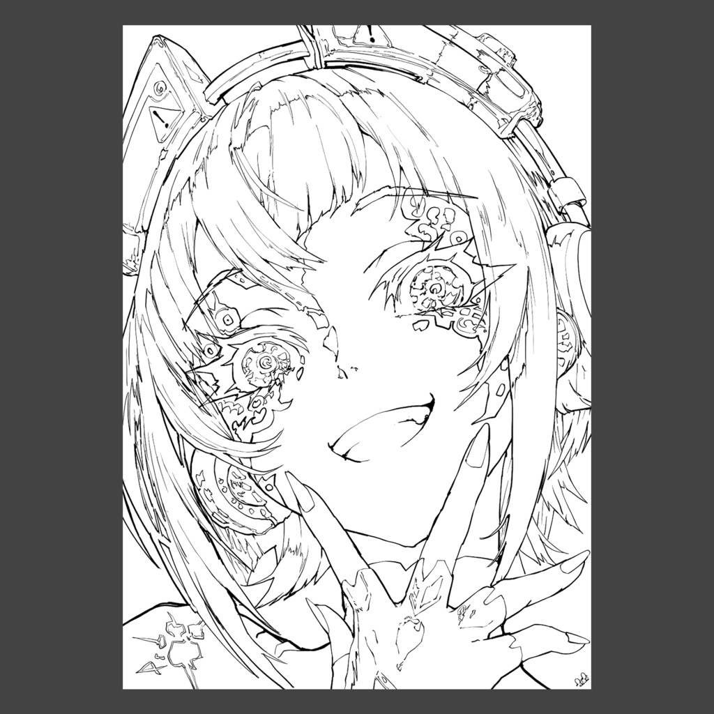 シルバーヘアーポートレート