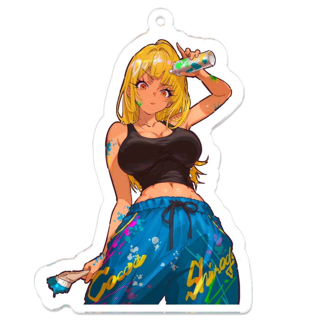 グラフィティここあ アクリルキーホルダー Graffiti Cocoa / Acrylic Keychain