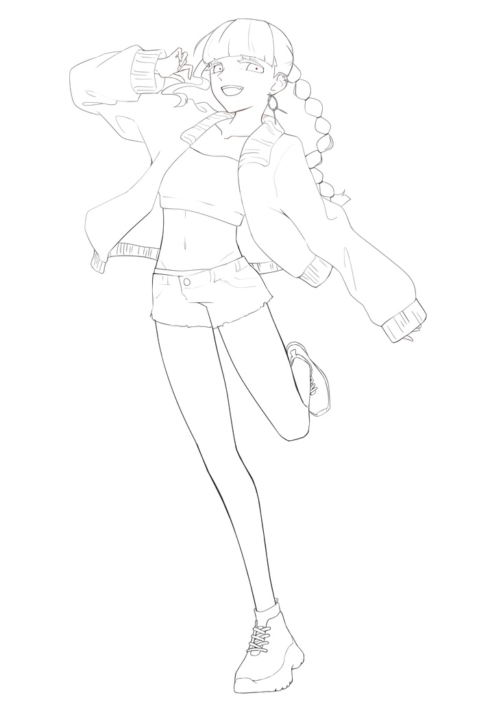 ①全身イラスト商品例