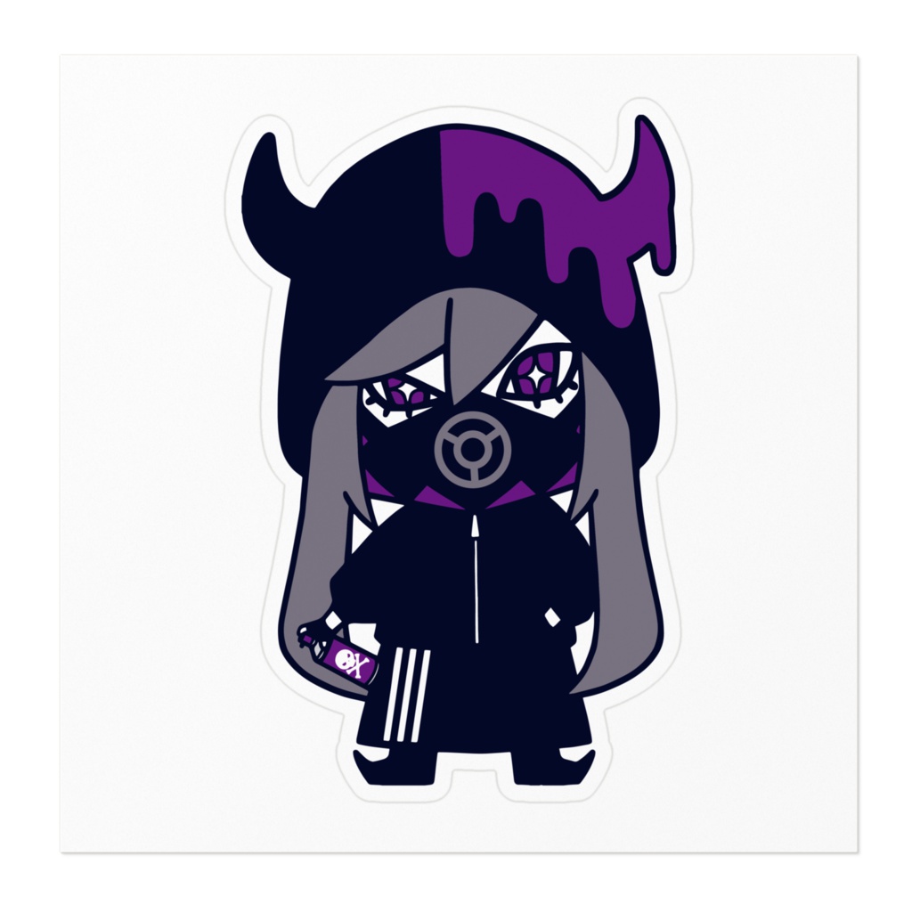 キリエリステッカー(ガスマスクver.)