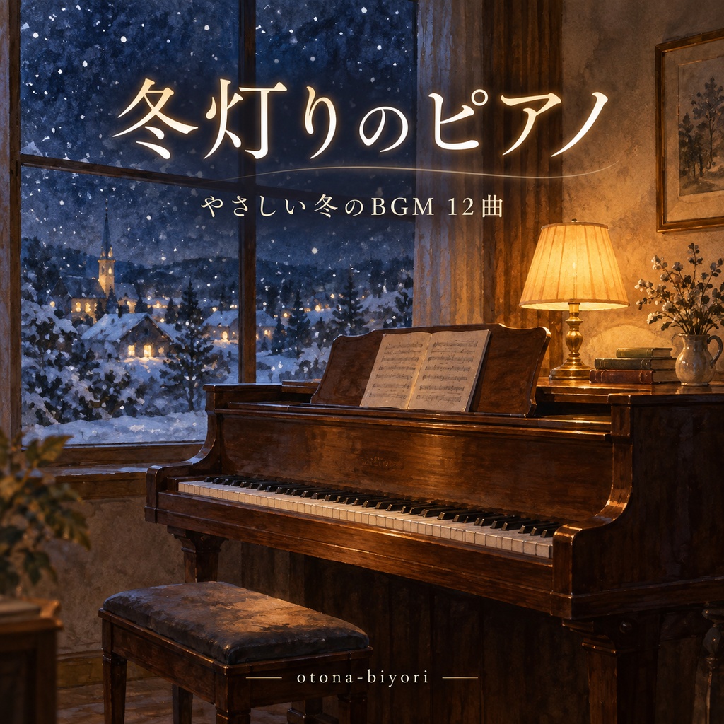 冬灯りのピアノ｜やさしい冬のBGM 12曲・MP3