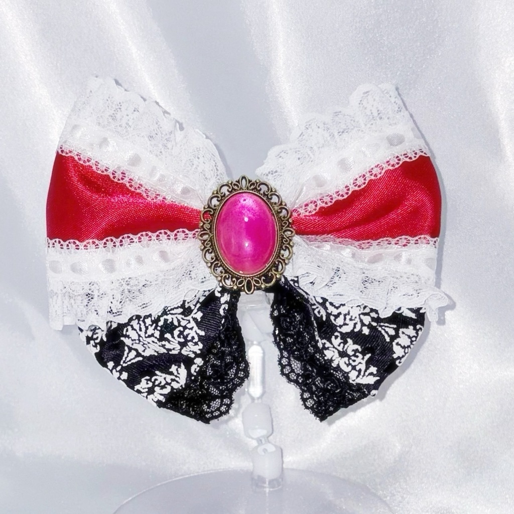 🌹 概念リボン (バレッタ)