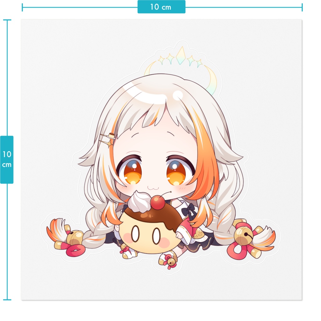 【常設】ステッカー透明枠 (プリン之助といっしょ)