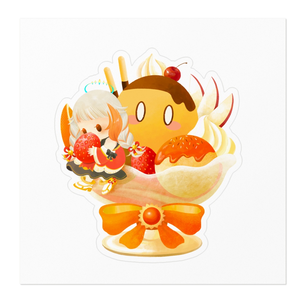 【1.5周年】ステッカー ホワイトタイプ