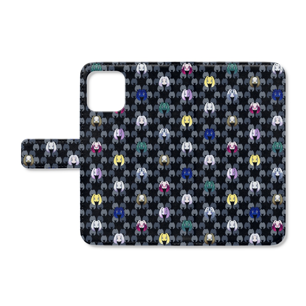 手帳型iPhoneケース【ダウナーバニー】