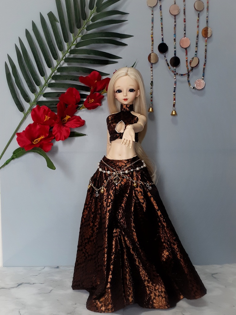 1/4ドール用 アラビアンダンサー黒 アクセサリー付 MDD,DDP