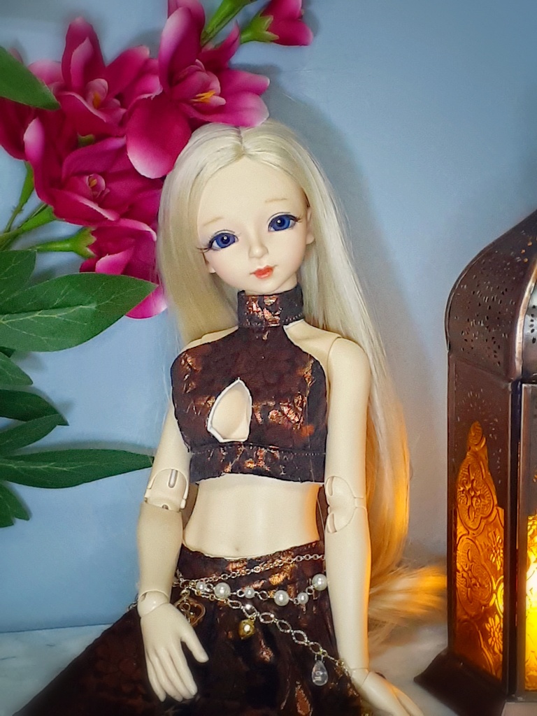 1/4ドール用 アラビアンダンサー黒 アクセサリー付 MDD,DDP