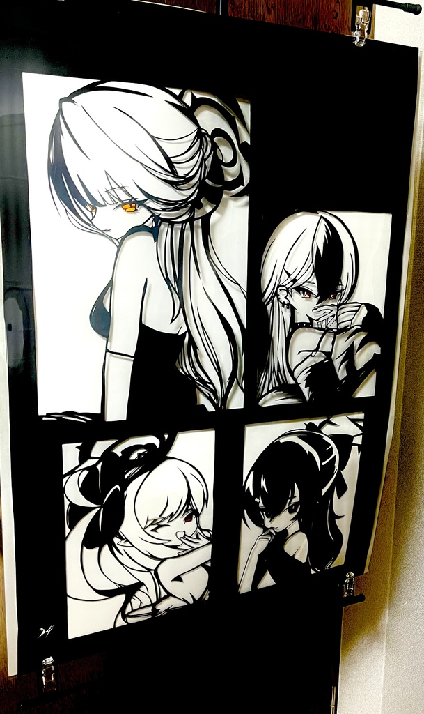 便利屋68ドレスver A1サイズ切り絵