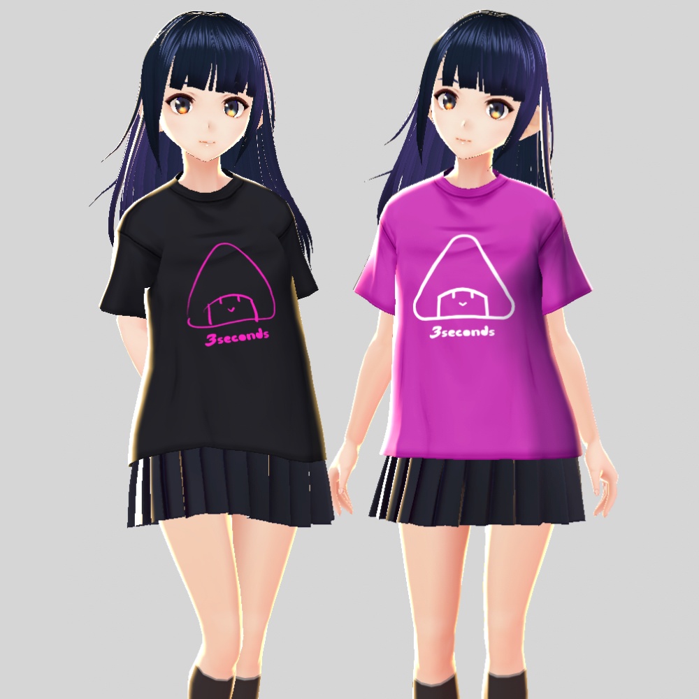 【VRoid】Tシャツテクスチャ「3秒で萌えみのり」