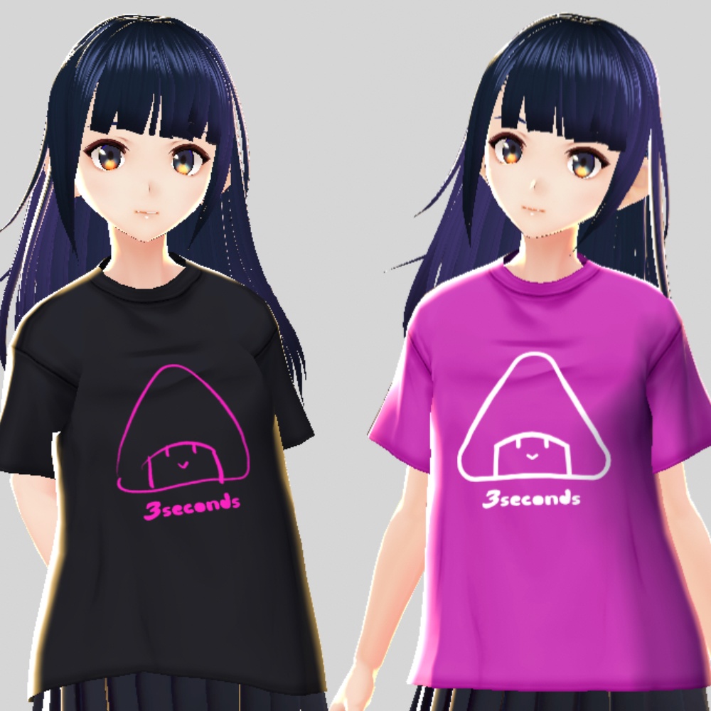 【VRoid】Tシャツテクスチャ「3秒で萌えみのり」