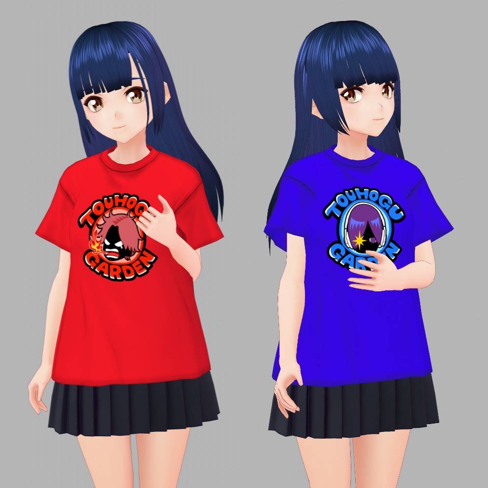 【VRoid】Tシャツテクスチャ「TGデザイン」