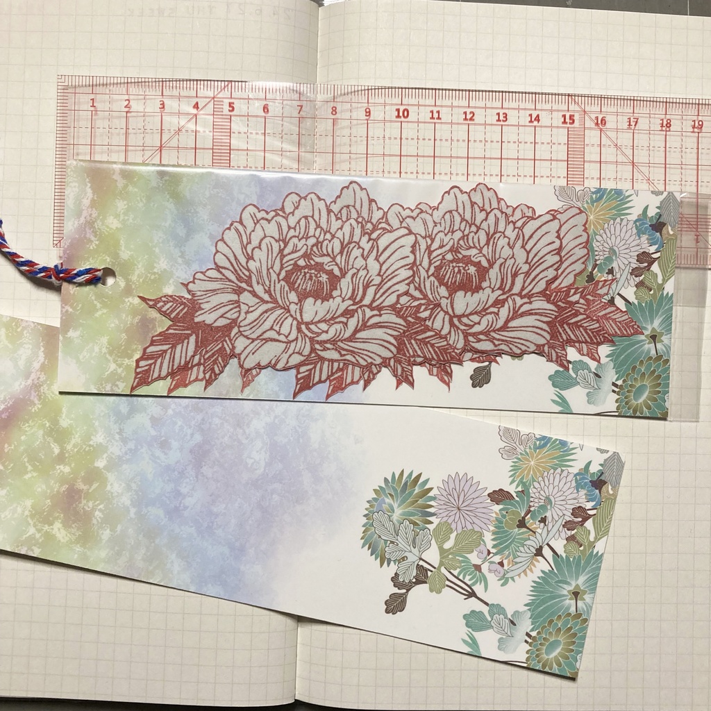 デザインシール・牡丹【あんしんBOOTHパック発送】