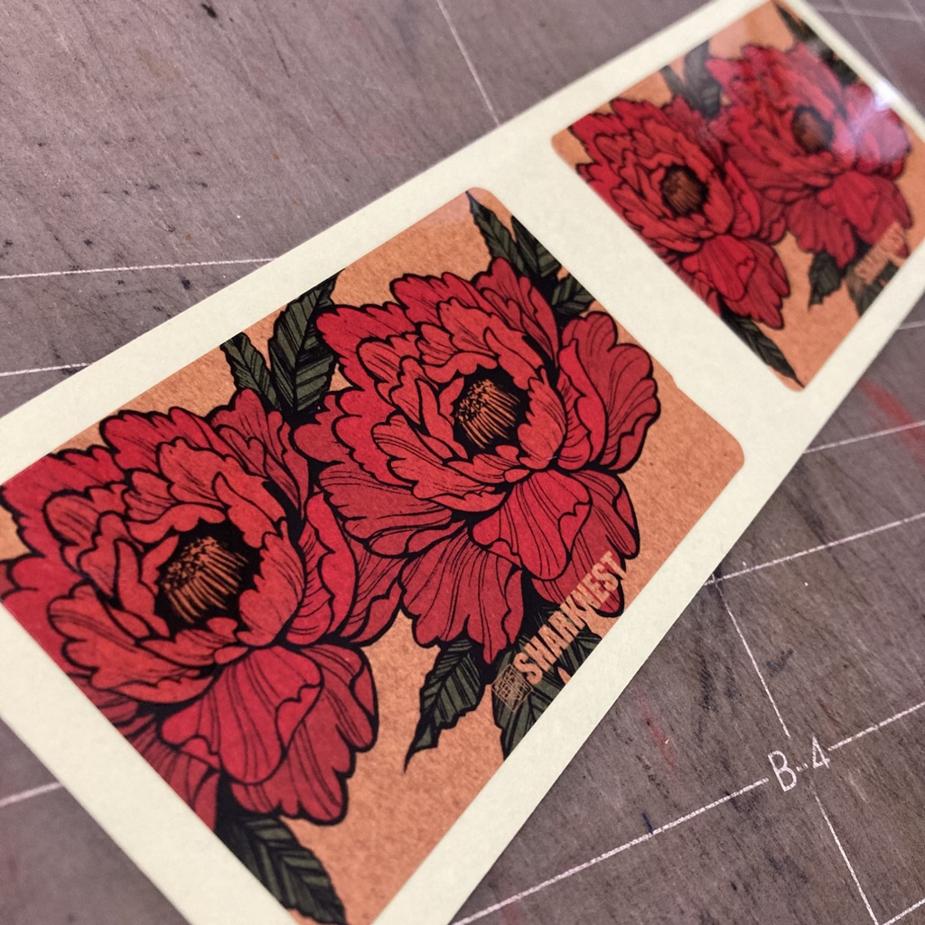 【雲と花】ICステッカー