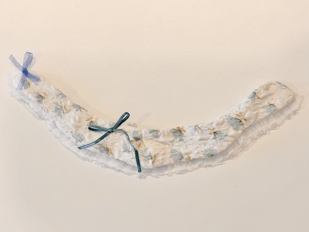 お花のつけ襟(サテンリボン)