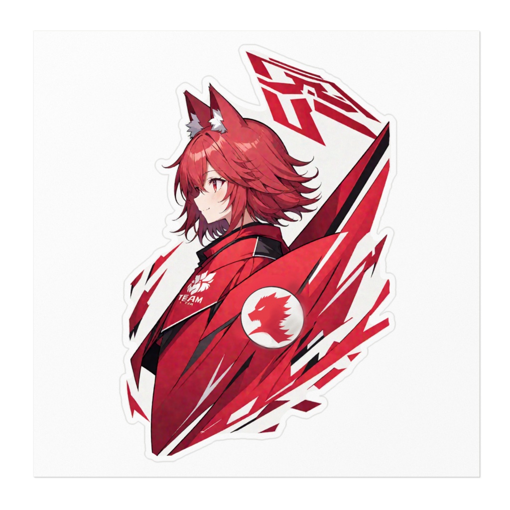 赤チームステッカー