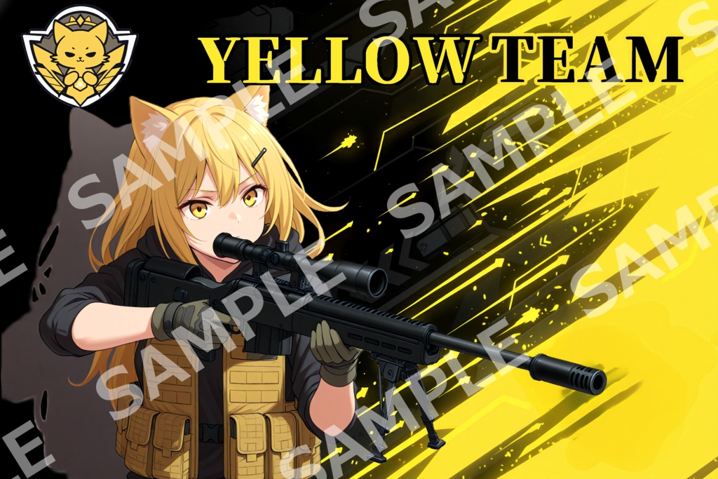 サバイバルゲーム用 ワッペン(赤/黄色チーム用)第3弾