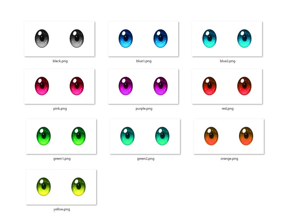 VRoidっぽさをなくす瞳テクスチャ#02