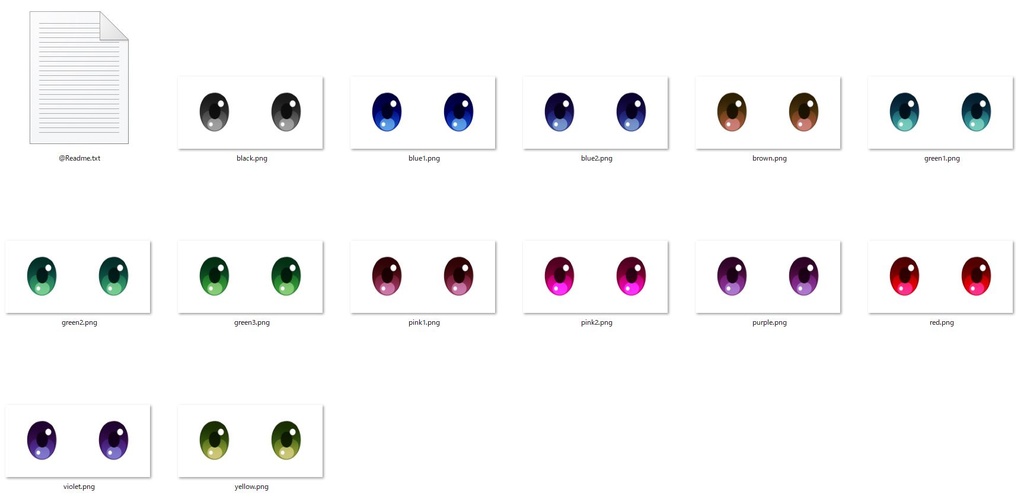 VRoidっぽさをなくす瞳テクスチャ#03