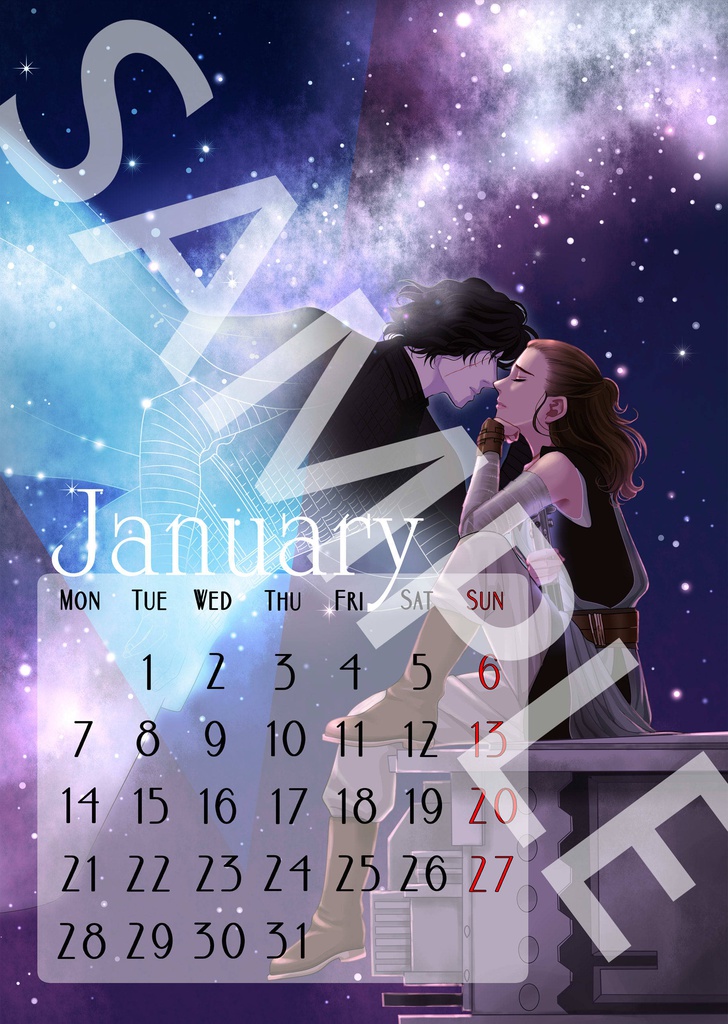 reylo art calendar