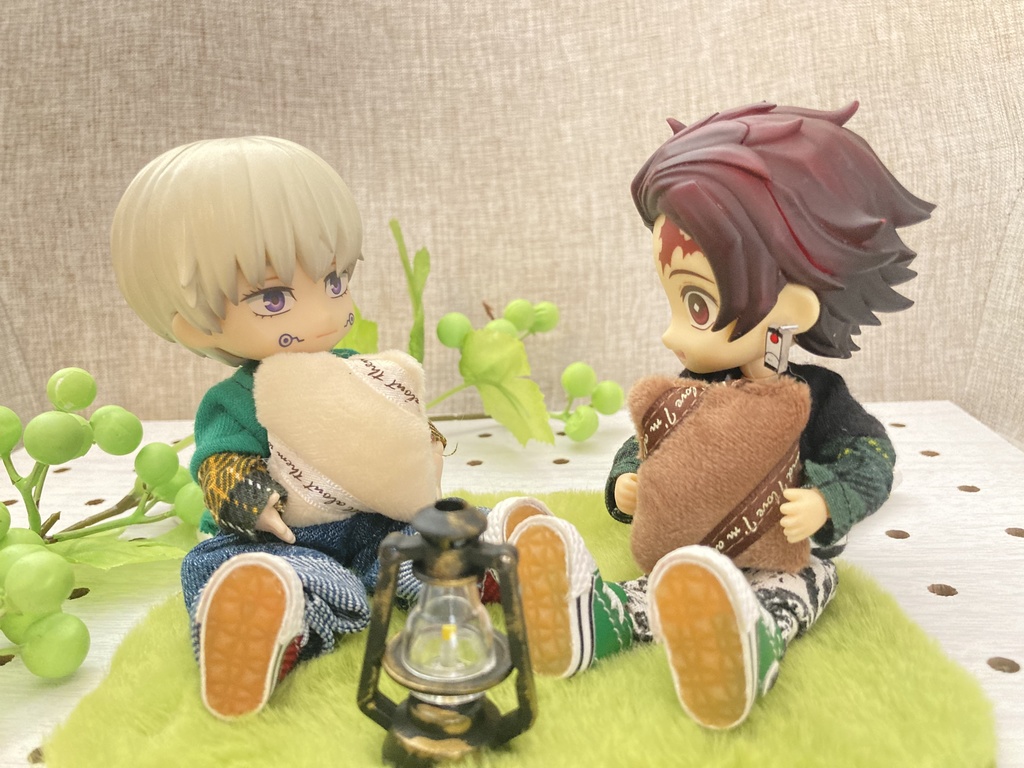 芝生風ラグ＆クッション2種セット