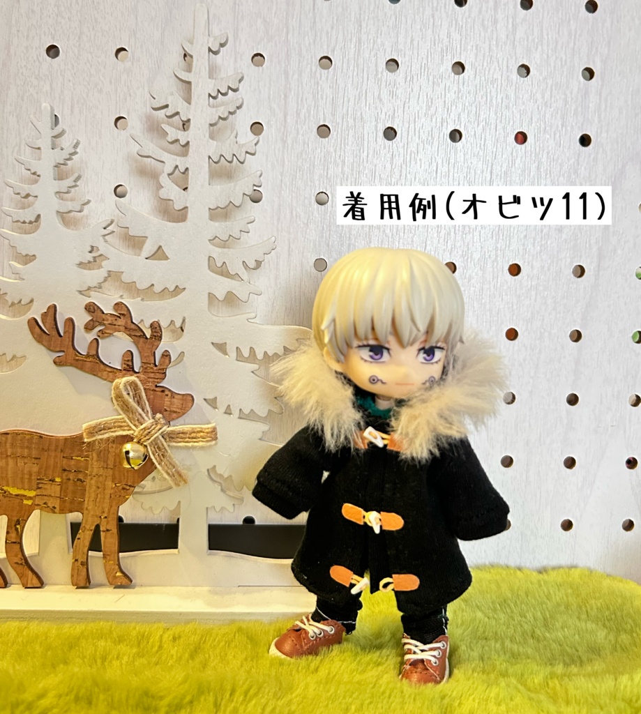 ファー付きダッフルコート