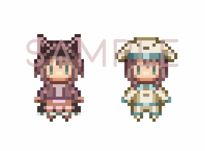 【pictSQUARE用アバター】ねこねこウェイターリタ&ワンワンパジャマーリタ アバター