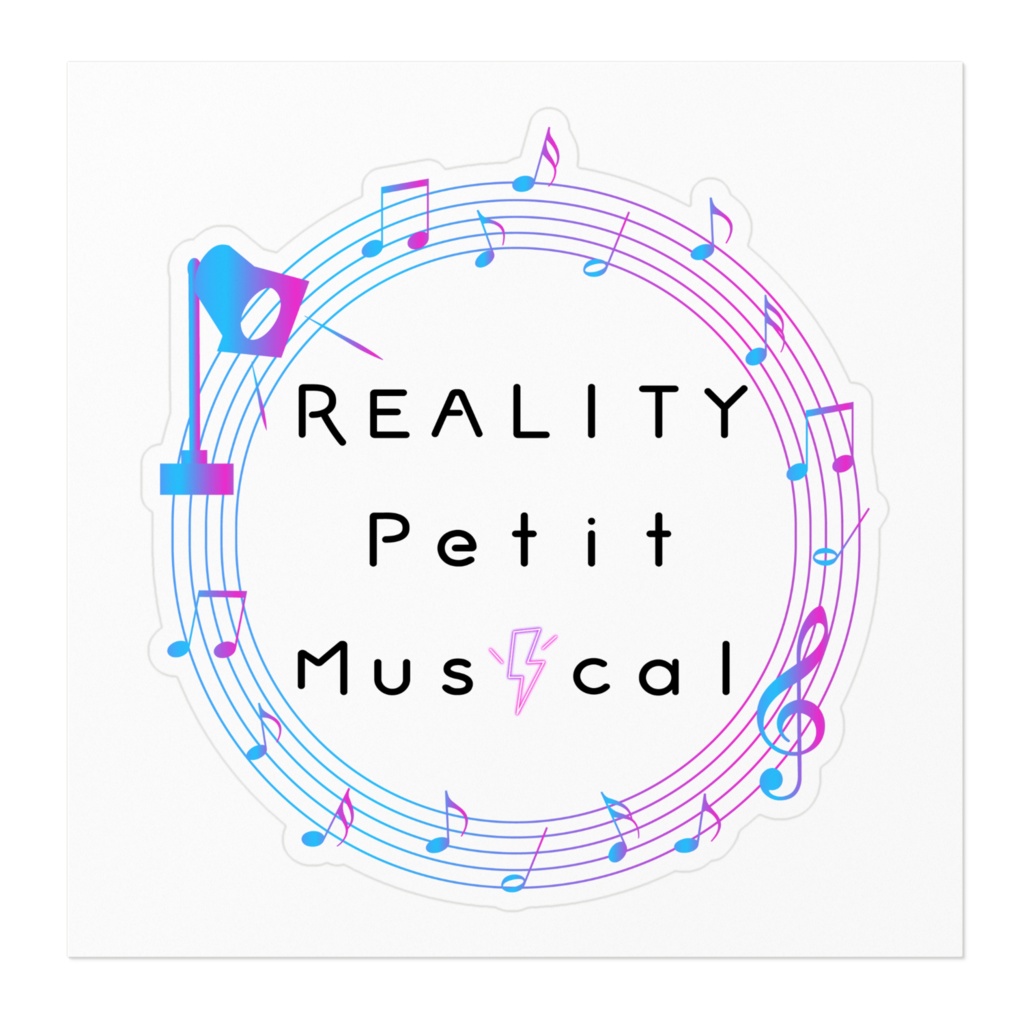 プチミュ公式ロゴステッカー