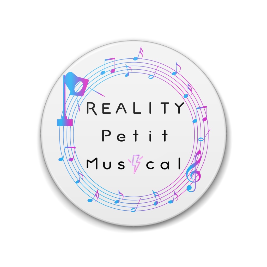 プチミュ公式ロゴ缶バッジ