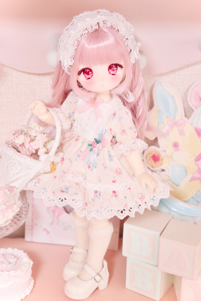 ちいさな花束ワンピ