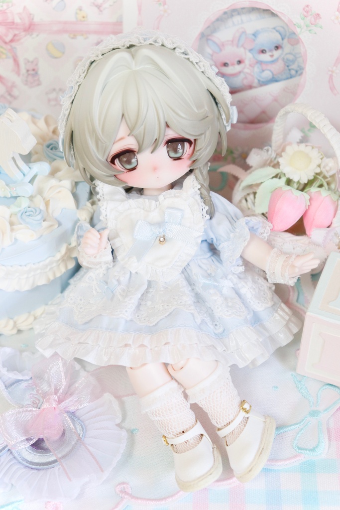 ハートエプロンワンピ