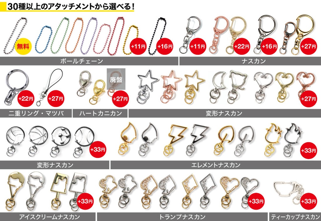 ゆらゆらアクリルキーホルダー