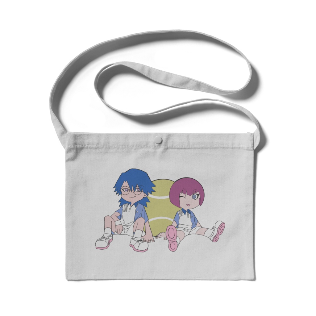 侑士&岳人サコッシュ (ライトグレー/ナチュラル/ブラック/ネイビー)