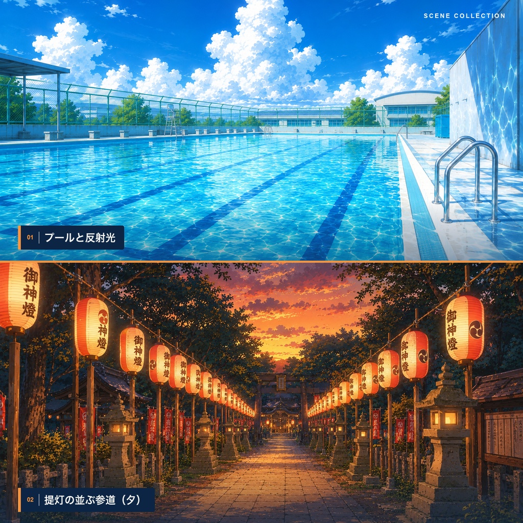 【夏期間限定9/30まで】夏の日常風景200枚|現代日本TRPG向け