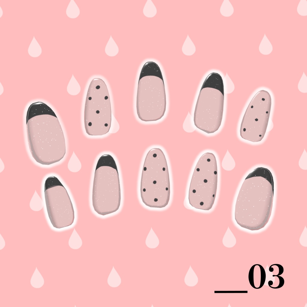 【シンプルが好きな方へ!】01_Simple‐nail【3種類】