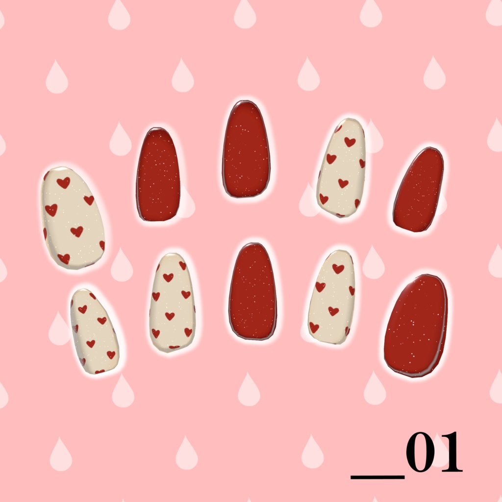 【シンプルが好きな方へ!】01_Simple‐nail【3種類】