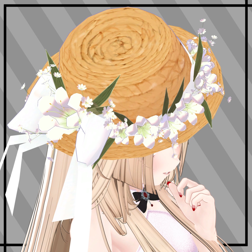 03-Lily Straw Hat【マヌカ以外でも使えます】